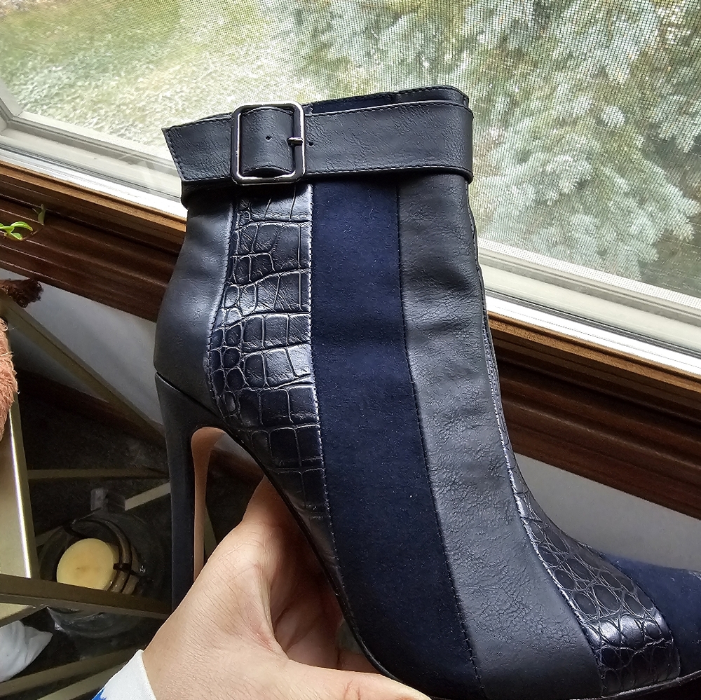 Navy Blue Booties
